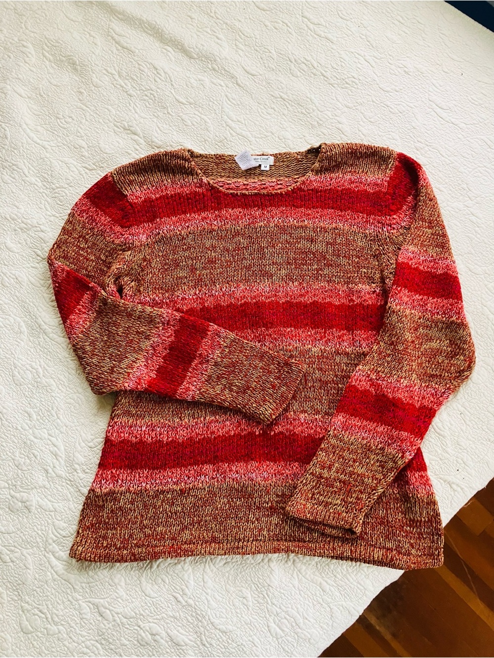 Coldwater Creek Colorful Knit Sweater